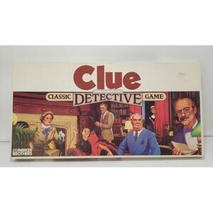 Vintage Parker Brothers Clue 1986 Classic Detective Board Game 100% COMPLETE